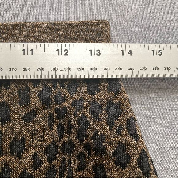 Vintage Fendi Maglia Skirt Merino Wool Rayon Pencil Leopard Animal Print Small - Picture 5 of 9